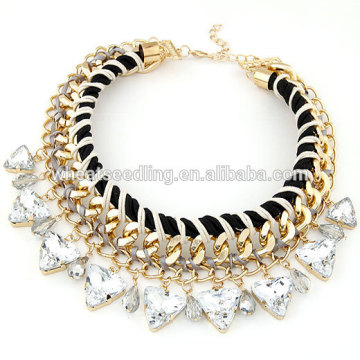 Latest Popular crystal alloy Chain Necklace